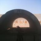 Yes I had to stand and fire thru that cement tube thingy